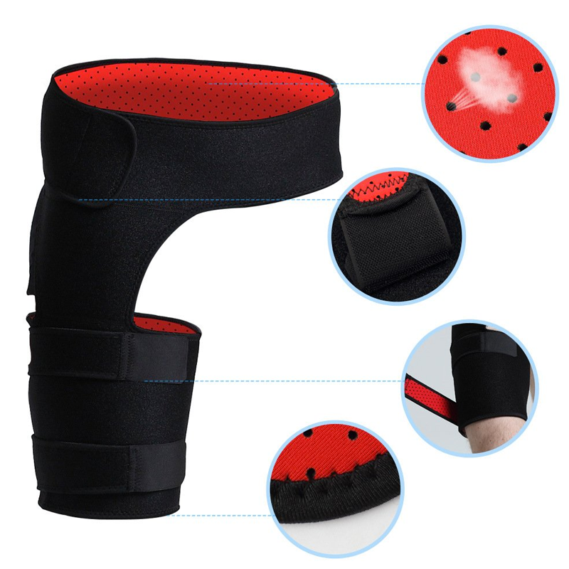 Hip Brace and Groin Support, Adjustable Neoprene Compression Wrap