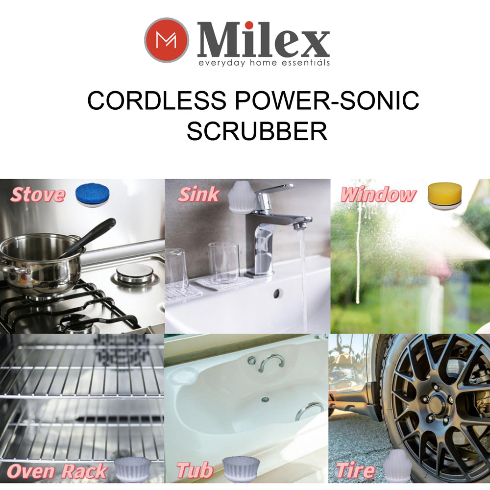 MILEX CORDLESS POWER-SONIQUE SCRUBBER