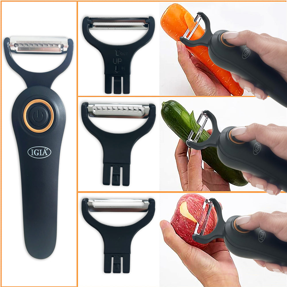 Milex Electric Handheld 5 IN 1 PEELER Black