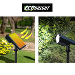 GARDEN SOLAR LIGHT COLOR CHANGE LED SPOTLIGHT, 19 LED, 250 LUMENS