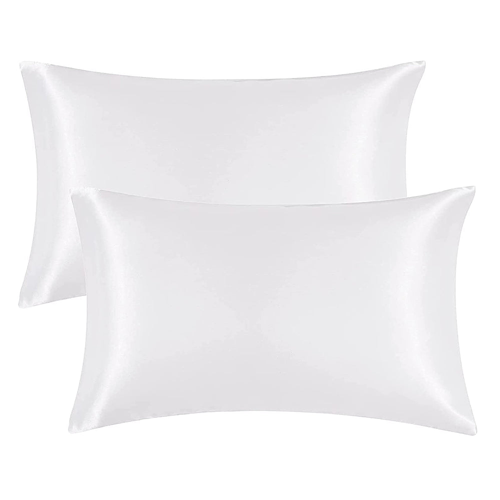 White Silk Pillow Case 2 Pack